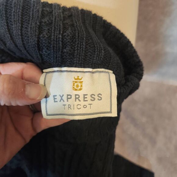 Vintage 90s Express Tricot Crop Sweater Size Large - Picture 4 of 5